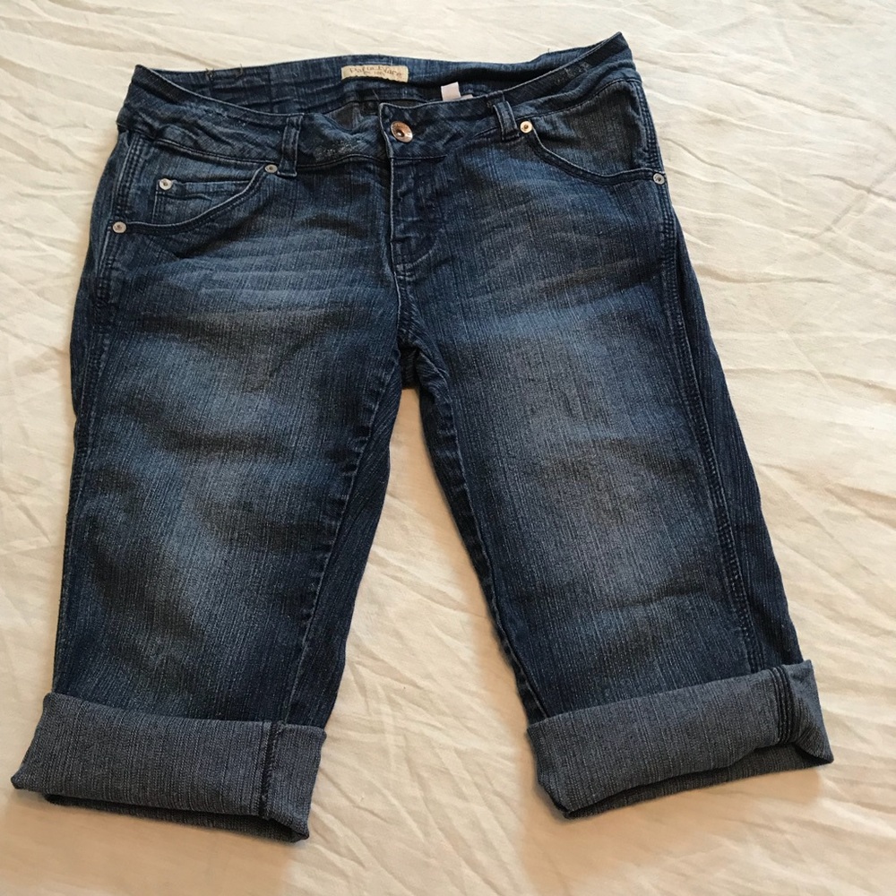 Denim shorts - Bermuda length
